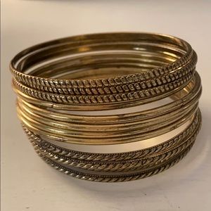 Gold Bangle Set